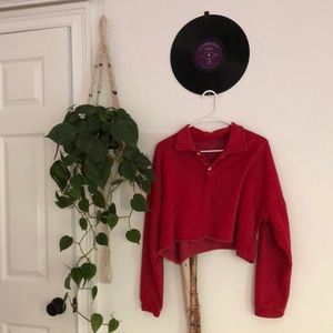 Red Brandy melville sweatshirt